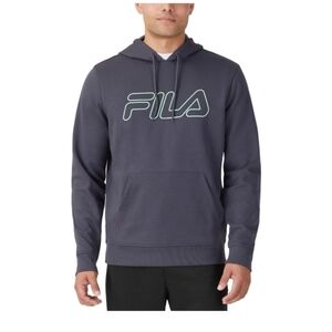 Fila gray lime green Leonidas hoodie size X-large